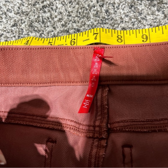 Spanx Size Medium Red Orange Jean-ish Ankle Leggings Flawed- See Note - Picture 5 of 10